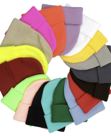 new-beanie-hat-mens-ladies-womens-slouch-winter-woolly-ski-knitted-turn-up-neon