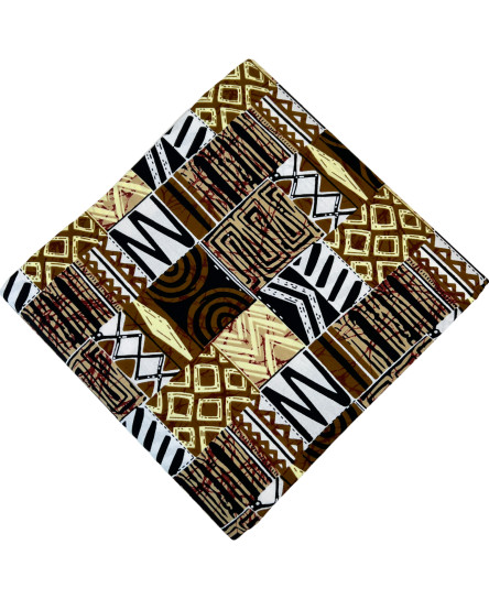 african-fabric-ankara-brown-cream-black-ethnic-print-yards-100-cotton-material
