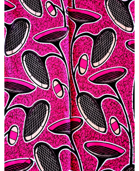 *NEW*PINK BROWN African Print 100% Cotton DIY Ankara. Sold By The Yard/Per Yard.